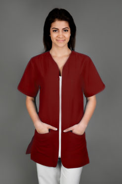 Alternative view of HÚZÓZÁRAS NŐI MUNKAKÖPENY, KEREKÍTETT SARKOKKAL 216