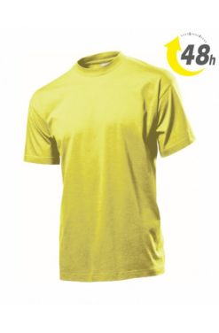Unisex környakas póló citromsárga - 48 ÓRÁN BELÜL ÖNNÉL!*