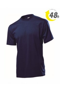 Unisex környakas póló sötétkék - 48 ÓRÁN BELÜL ÖNNÉL!*