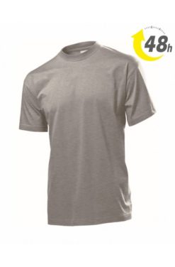 Unisex környakas póló melírszürke - 48 ÓRÁN BELÜL ÖNNÉL!*