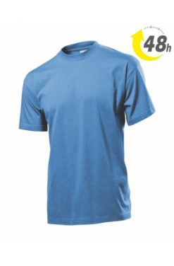 Unisex környakas póló világoskék - 48 ÓRÁN BELÜL ÖNNÉL!*