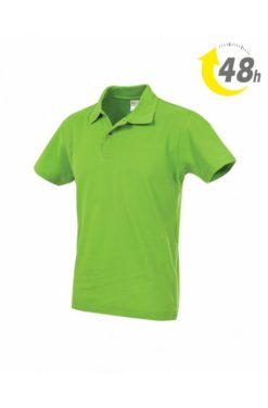 Unisex piqué tenisz póló kiwizöld - 48 ÓRÁN BELÜL ÖNNÉL!*