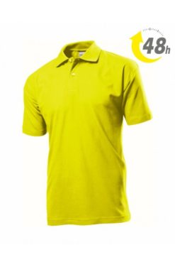 Unisex piqué tenisz póló citromsárga - 48 ÓRÁN BELÜL ÖNNÉL!*