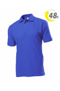 Unisex piqué tenisz póló royal kék - 48 ÓRÁN BELÜL ÖNNÉL!*
