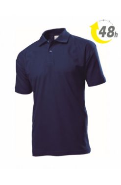 Unisex piqué tenisz póló sötétkék - 48 ÓRÁN BELÜL ÖNNÉL!*