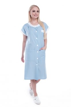 Hosszú női köpeny, rövid vagy hosszú ujjal, választható kontrasztos díszítéssel – 119