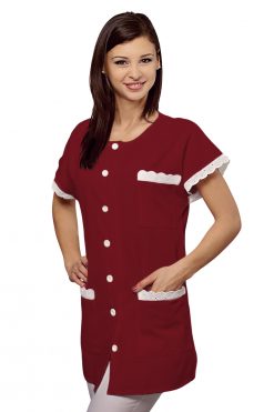 127-orvosi-löpeny-női-munkaköpeny-orvosi-tunika-női munkaruha-bordó