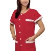 127-orvosi-löpeny-női-munkaköpeny-orvosi-tunika-női munkaruha-piros