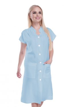 Alternative view of Női hosszú köpeny álló nyakkal, 140-választható rövid és hosszú ujjal