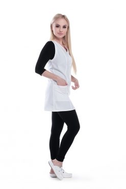 Alternative view of Karcsúsított női köpeny 604- V nyakú ujjatlan fazon