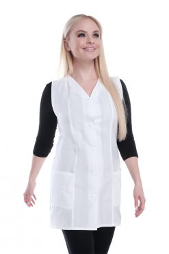 női-köpeny-orvosi-karcsúsított-ujjatlan-köpeny-munkaköpeny-orvosi-tunika