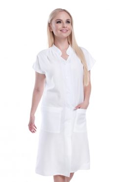 Női hosszú köpeny álló nyakkal, 140-választható rövid és hosszú ujjal