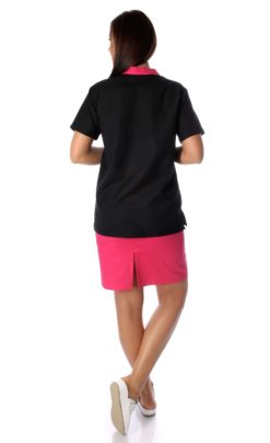 Alternative view of Egyenes vonalú bebújós női köpeny 802- álló nyakkal