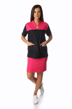 Egyenes vonalú bebújós női köpeny 802- álló nyakkal